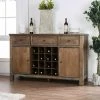 Deals 👏 Wine Bottle Storage Furniture Of America Bennington 59 In. Server With Wine Rack ❤️