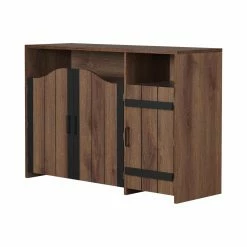 Top 10 ✔️ Wine Bottle Storage Furniture Of America Campbells Distressed Walnut Multi-Storage Buffet ❤️