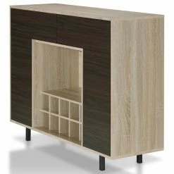 Best deal 🔔 Wine Glass Storage Furniture Of America Conejo Contemporary Multi-Storage Buffet ✔️
