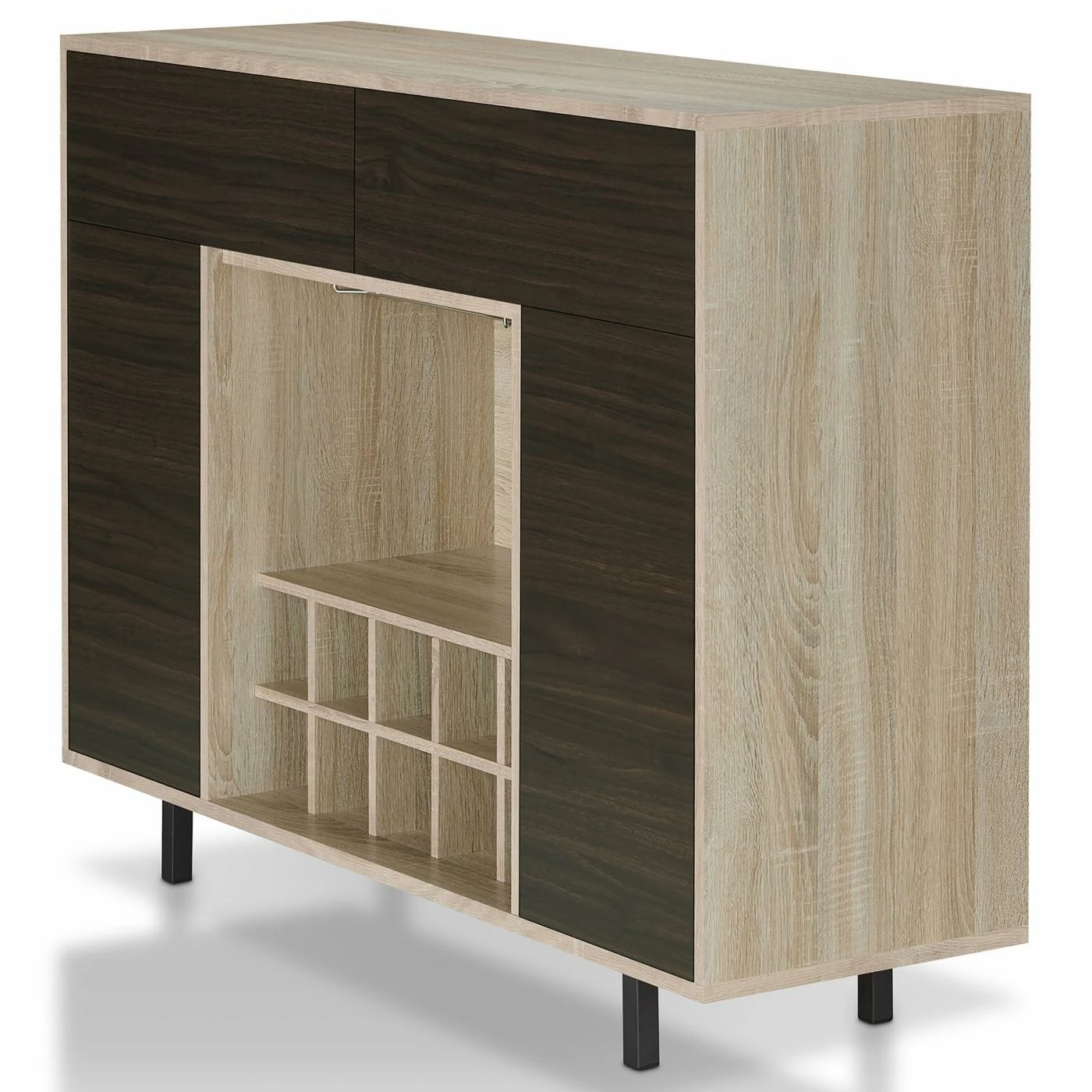 Best deal π Wine Glass Storage Furniture Of America Conejo Contemporary Multi-Storage Buffet βοΈ