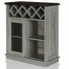 Flash Sale ❤️ Wine Bottle Storage Furniture Of America Delaino Buffet ✔️