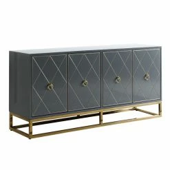Best reviews of 🧨 Best Master Furniture Buffets & Sideboards Tabitha High Gloss Lacquer Sideboard/Buffet With Gold Trim ⭐