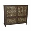 Coupon 💯 Adjustable Shelves Right2Home Lattice & Leaves Credenza ❤️