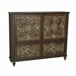 Coupon 💯 Adjustable Shelves Right2Home Lattice & Leaves Credenza ❤️
