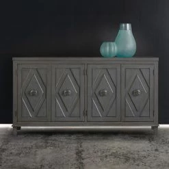 Promo 🧨 Adjustable Shelves Hooker Furniture Melange Raellen Credenza 🌟