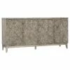 Deals 🔔 Adjustable Shelves Hooker Furniture Melange Fairfax 4 Door Credenza ✨