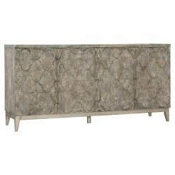 Deals 🔔 Adjustable Shelves Hooker Furniture Melange Fairfax 4 Door Credenza ✨
