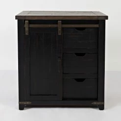 New ✨ Sliding Doors Jofran Madison County Barn Door Accent Server 😀