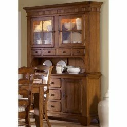Cheap 🔔 Glass Doors Liberty Furniture Industries Treasures Dining Buffet With Optional Hutch ✨