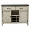 New 🤩 Wine Glass Storage Liberty Furniture Industries Willowrun Sideboard ❤️