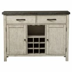 New 🤩 Wine Glass Storage Liberty Furniture Industries Willowrun Sideboard ❤️