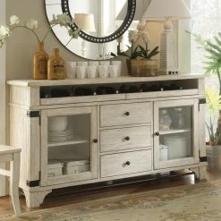 Coupon ⭐ Glass Doors Riverside Furniture Regan Sideboard 🛒