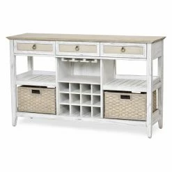 Wholesale ⌛ Wine Bottle Storage Sea Winds Captiva Island Sideboard With Wine Rack 🎉