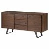 Flash Sale 👏 Adjustable Shelves HN Home Utzon Mid-Century Modern Acacia Wood Sideboard Buffet 🛒