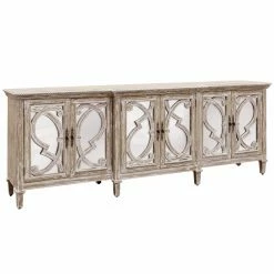 Wholesale ⭐ Buffets & Sideboards StyleCraft Naples 6 Door Mirrored Front Cabinet 💯