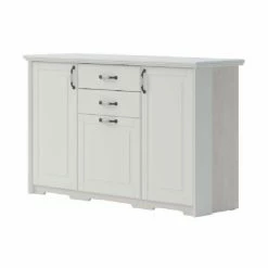 Hot Sale ✨ Adjustable Shelves Furniture.Agency Evergreen 3 Cabinet 2 Drawer Sideboard 🎁