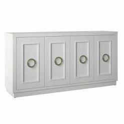 Best reviews of 🔔 Adjustable Shelves Twin Star Home 64 In. Buffet Sideboard With Large Ring Handles ⭐