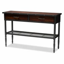 Buy ⌛ Sideboards & Buffets HN Home Marion Modern Farmhouse Vintage Wood 2 Drawer Sideboard 🤩